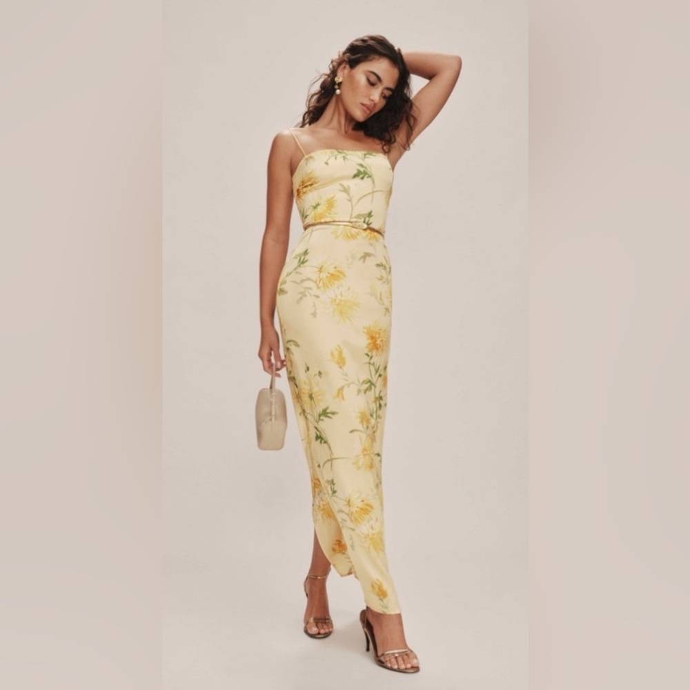 Reformation Frankie Silk Dress, NEW Never Worn